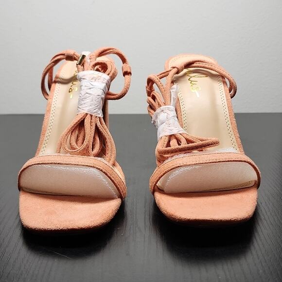 LULUS STYLE XYLIA PEACH NIB WOMEN'S SIZE 8.5 BEAUTIFUL - Picture 6 of 16